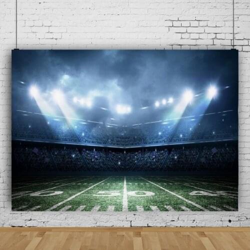 Outdoor Football Stadium Spectator Vinyl Background Backdrop Props Boys Birthday Portrait Photography Decors Video Photocall