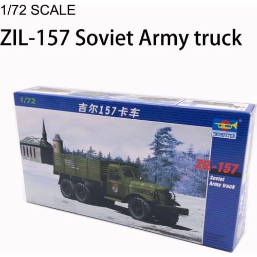 1:72 ZIL-157 Soviet Army Transport Truck 1/72 Military Assembly Model Armored Tank Plastic Assemble Toy
