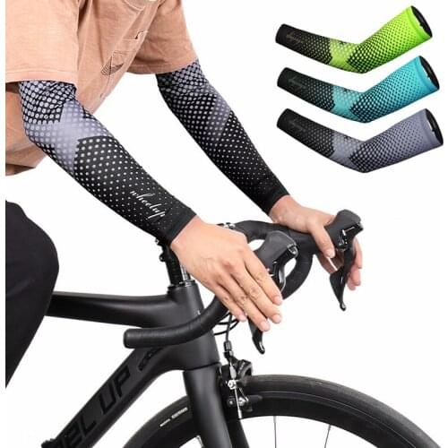 1 Pair Arm Sleeves Bicycle Sleeves UV Protection Running Cycling Sleeves Arm Warmer Fitness Armguards