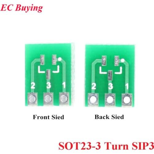 SOT23 SOT23-3 Turn SIP3 Double-Side SMD Turn To DIP Adapter Converter Plate SOT SIP IC Socket PCB Board Diy kit
