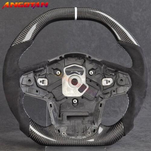 100% Carbon Fiber Italy Alcantara Leather Steering Wheel Fit For Toyota Supera