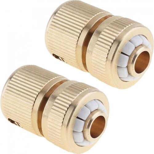 2pcs/lot Copper Threaded Water Pipe Connector with Tube Tap Snap Adaptor Four Interface for Water Gun Water Pipes