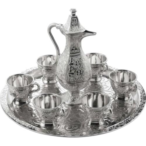 Antique Zamzam Drinking Set Silver Plated Moroccan Excellent Eid al adha gift