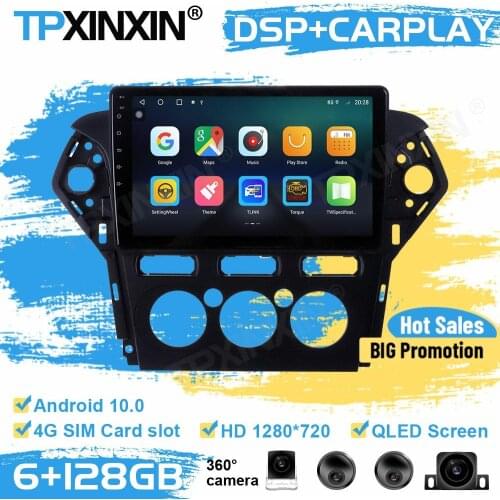 Cameras Car Radio 2 Din Stereo Receiver Android 10 For Ford Mondeo MK4 2011 2012 2013 GPS Player Navigation Auto Audio Head Unit
