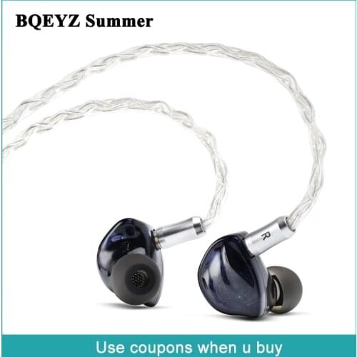 BQEYZ Summer Earphone HiFi In-Ear Monitor 3 Hybrid Drivers Balanced IEM Noise Isolating with Detachable Upgrated Cable
