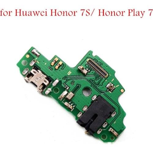 For Huawei Honor 7S/ Honor Play 7 USB Charger Connector Flex Cable Earphone Jack USB Charging Dock PCB Board Flex Cable