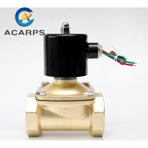 1.5inch 2inch 2 Way Solenoid Valve 230v 12v 120v 24v Normally Closed Electric Water Air Valve