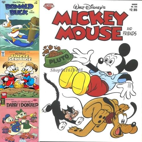 Canvas Painting Disney Retro Anime Posters Mickey Mouse Donald Duck Prints Cartoon Wall Art Pictures Kids Living Room Home Decor