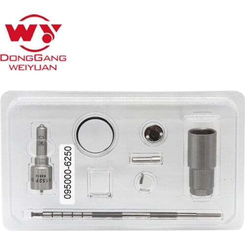 Common Rail Diesel fuel repair kit 095000-6250, for DEN injector, nozzle DLLA152P947, for fuel injection spare parts, hot sale