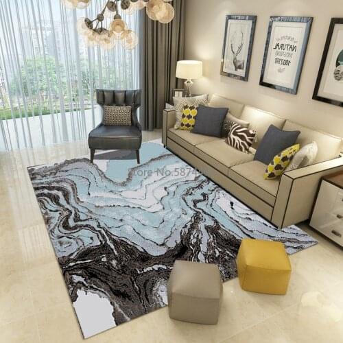 Nordic Style Area Rugs Blue Design Creative Soft Large Carpets For Living Room Bedroom Rugs Home Carpet Fashion Tapete Floor Mat