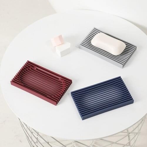 Multi-functional Soap Tray Silicone Soap Dish Creative Free Perforated Bathroom Non-slip Drain Soap Holder Storage Box New