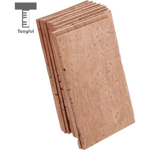 Set of 10 Pieces Saxophone Natural Neck Cork Sheet for Soprano/Tenor/Alto Sax Parts Woodwind Instrument Accessory