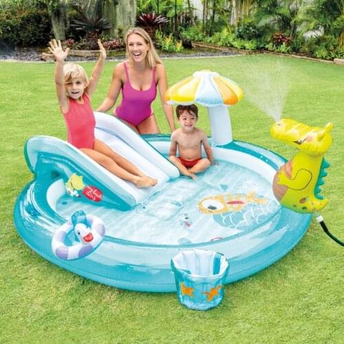 AddFun Float Swimming Pool Outdoor Inflatable Kids Adult Bathtub 201*170*84cm Summer Water Family Garden Swim Pool Party Supply