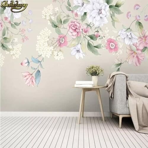 Beibehang custom Photo 3D Mural Wallpaper Bedroom Living Room 3d wall murals Wallpaper Papel De Parede Floral wall paper roll