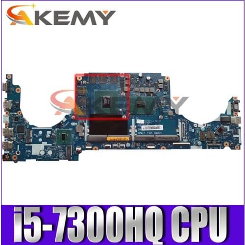 Original Laptop motherboard For DELL Inspiron 7577 i5-7300HQ Mainboard CN-0JP90V 0JP90V LA-E992P SR32S N17P-G1-A1 DDR4