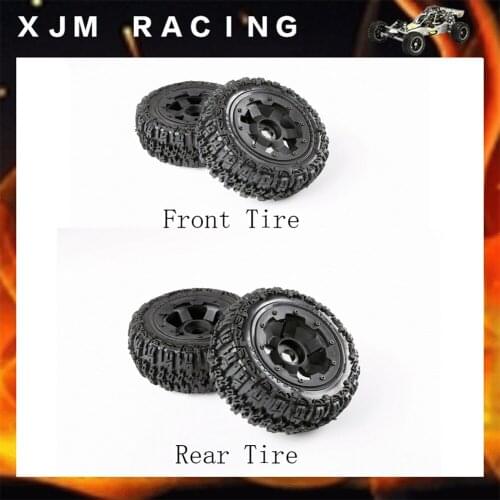 Front or Rear Knobby/wasteland Wheel Tire Assembly Kit for 1/5 Scale Hpi Rovan Km Baja 5T Rc Car Parts