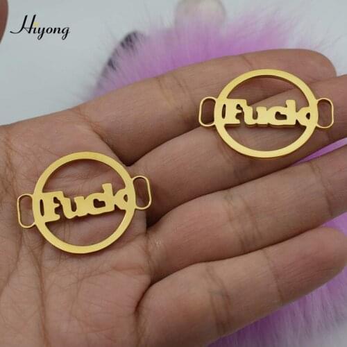 Personalized Name Shoe-buckle Stainless Steel Customized Shoe Tags Custom Nameplate Buckie Gold Color Round Shoes Accessories