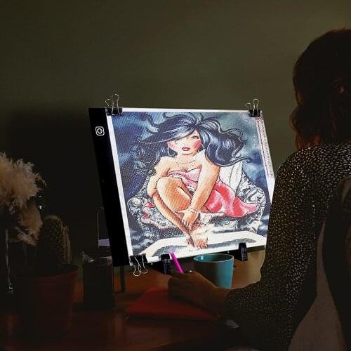 A3 A5 Drawing Tablet Diamond Painting board USB Art Copy Pad Writing Sketching Tracing led light pad with 3 Level Brightness