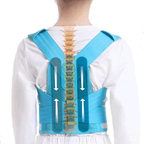Adjustable Back Brace Corset Spine Support Belt Children Brace Support Belt Spine Back Lumbar Posture Correction