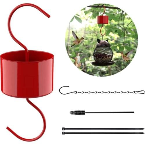 Hooks Feeder Metal Suitable For Outdoor Garden 15.5*6*6cm Durable With Brush Hummingbird Products Hanging Authentic Ant Trap