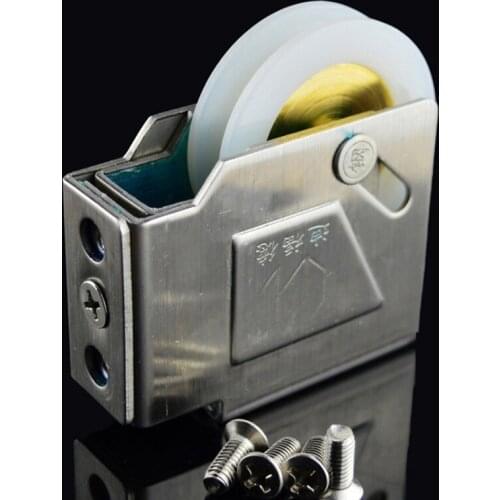 Vintage Stainless Steel 90 Shape Roller Sliding Doors/ Windows Pulley Roller High Quality Copper Wheel Steel Ball Bearing