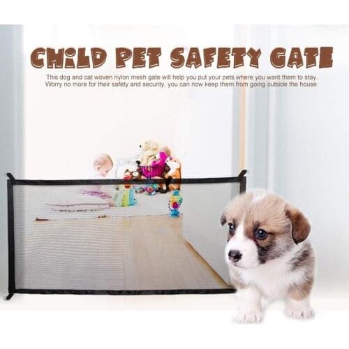 Dog Gate Ingenious Mesh Dog Fence For Indoor and Outdoor Safe Pet Dog gate Safety Enclosure Pet supplies baby gate