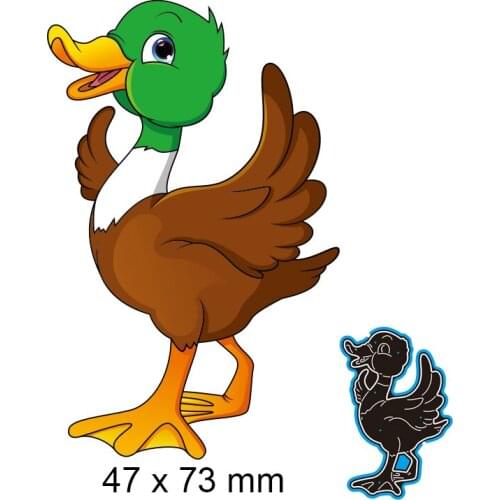 Cutting Dies Color-changing Duck New Metal Stencils DIY Scrap Booking Paper Cards Making Decoration 47*73mm