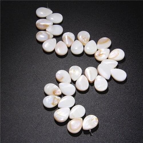 High Quality Natural Shell Beads Water Drop Shape Loose Spacer Beads For Jewelry Making diy Bracelet Necklace Accessories