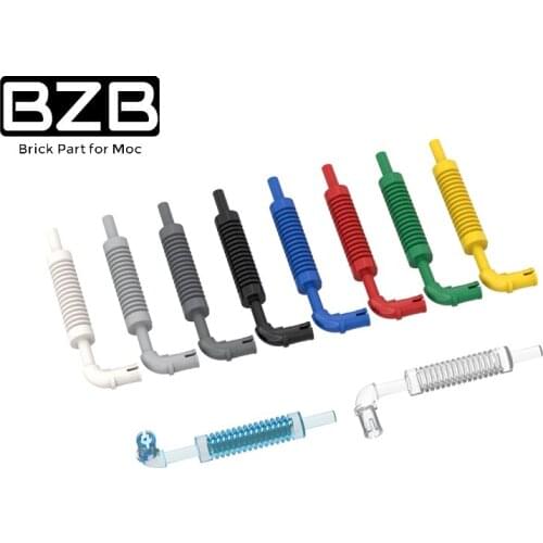 BZB MOC 14682 Exhaust Pipe High-tech Building Block Model Kids DIY Brick Parts Educational Toys Best Gifts
