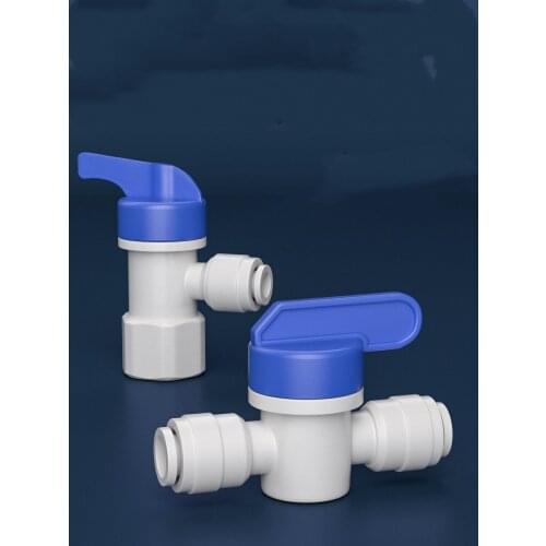 1/4" 3/8" OD Hose Tube 1/4" 1/2" 3/4" 1/8" Plastic Pipe Quick Connectors RO Elbow Fittings Water Purifier Pipe Fitting