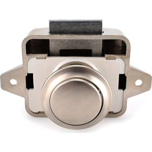 10Pcs Camper Car Push Lock 26Mm Rv Caravan Boat Motor Home Cabinet Drawer Latch Button Locks for Furniture Hardware Promotion