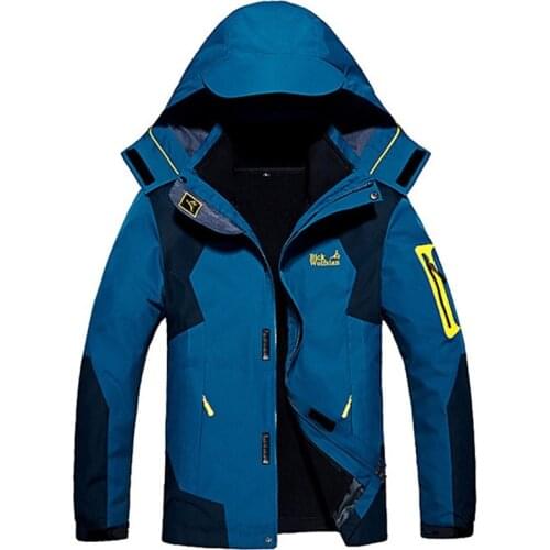 8XL Winter 3 In 1 Outdoor Trekking Hiking Jacket Spring Camping Climbing Windbreaker Breathable Waterproof Men Women Hot Coat