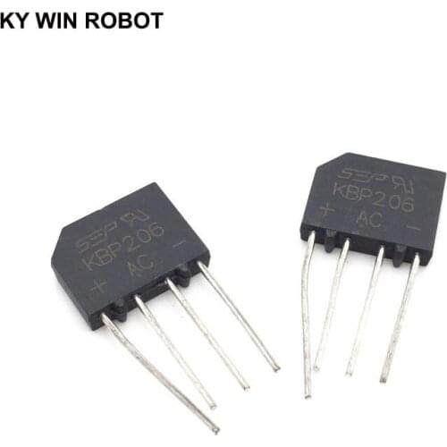 5PCS 2A 600V DIP-4 diode bridge rectifier KBP206