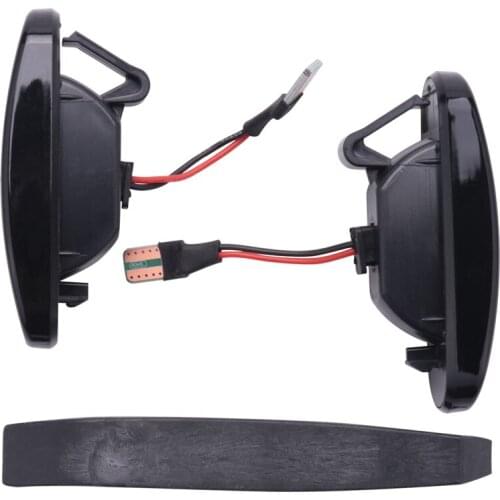 Car Side Markers, LED Flowing Indicator Dynamic Turn Signal Lamp for Fiat Abarth Punto Grande Panda 199 Doblo Fiorino 3