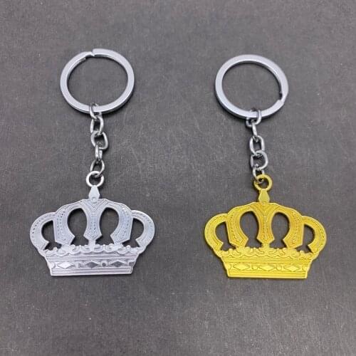 Crown King Keychains Keyring Creative Fashion Jewelry Women Men Gifts Accessories Pendant
