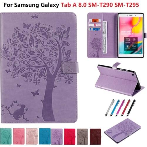 Tablet Case for Samsung Galaxy Tab A8.0 Case 2019 SM-T290 T295 Leather Folio Shell Cover for Samsung Galaxy Tab A 2019 8.0 Cover