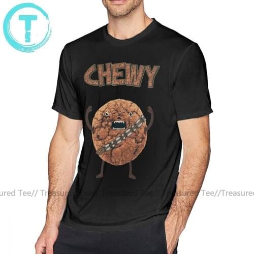 Chewbacca T Shirt Chewy Chocolate Cookie Wookiee T-Shirt Printed Oversize Tee Shirt Cotton Mens Streetwear Short Sleeves Tshirt