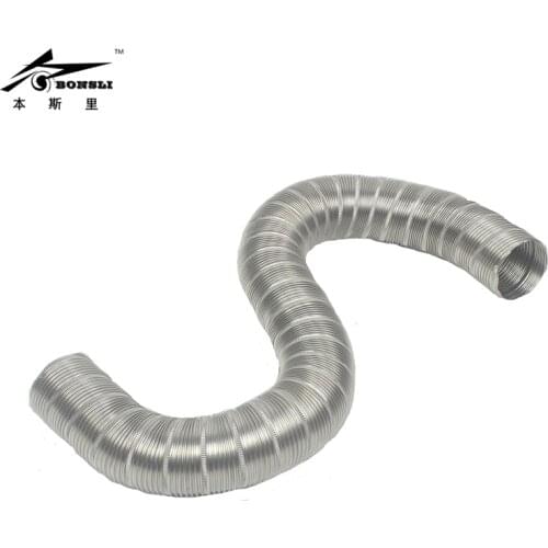 0.5 meter longstainless steel corrugated tubes pipe diameter 32mm-60mm hot air resistance Random bending