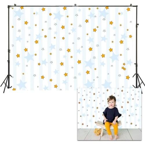 HUAYI Photo Background Newborns Baby Child Photography Backdrops Customize Studio Stars Pattern Photoshoot Backdrop US187