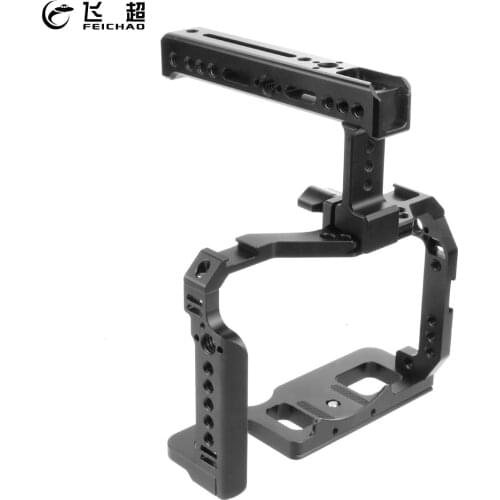 A7S3 A7R4 Camera Cage Rig Cooling Frame w NATO Rail Handle Grip Cold Shoe ARRI Mount for Sony Alpha 7S III A7SIII A7R IV DIY Kit