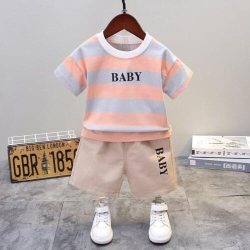 Summer New Children Clothes Kids Cartoon T-Shirt Shorts Pants Cotton 2pcs/Sets Toddler Clothing Baby Leisure Suit Kids Clothes