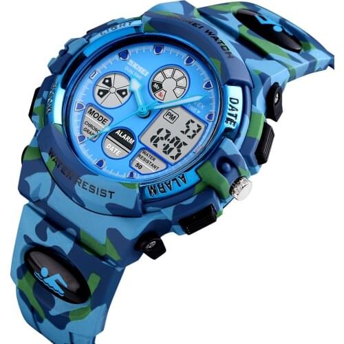 Fashion Sports Waterproof Children Watches For Girl Boys SKMEI Brand Digital LED Alarm Chrono Student Clock Wristwatches Relogio