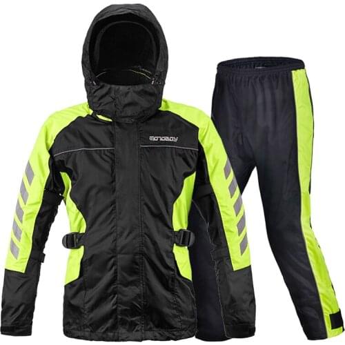 Motorcycle Adult Rainwear Jacket Fashion Waterproof Raincoat Suit Reusable Hiking Impermeable Veste Pluie Rain Gear EB50YY