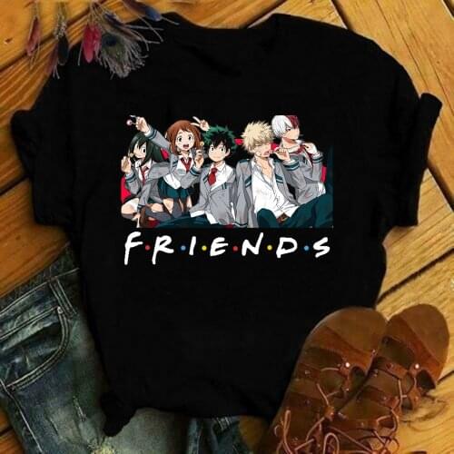 My Hero Academia T Shirt Men Fashion Tshirt Boku No Hero Academia Anime Kawaii Himiko Toga T-shirt Graphic Tops Tees Male 90s