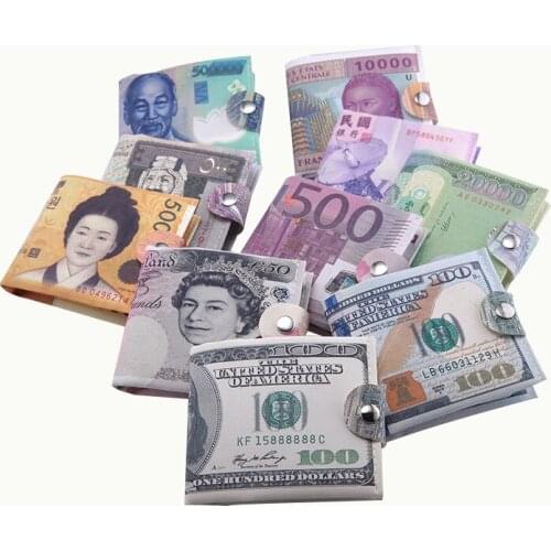 Coin Embossed Mens Wallet Canvas Tower Buckle Zipper Fashion Trend Creative Coin Purse Bank Card Business Card Storage Bag 2021