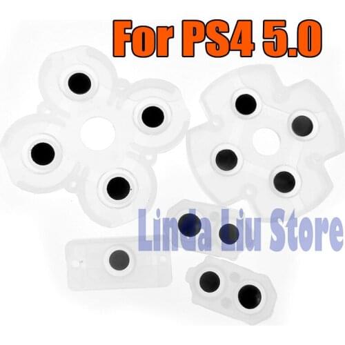 5sets Silicone Conductive Pad Kit Replacement For Sony PS4 PlayStation 4 JDS JDM 050 055 5.0 Controller