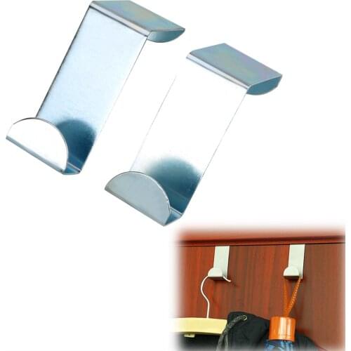 Coat Storage Holder Straps Hanger Hooks Stainless Steel Hat Bag Organizer Home Kitchen Cabinet Wall Door Random delivery