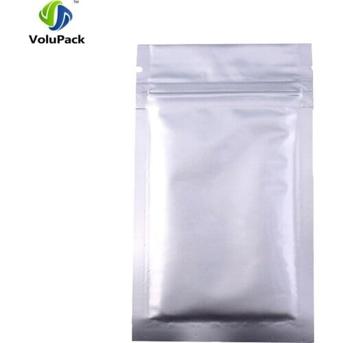 Variety of Sizes 8.5x14cm (3.25x5.5in) 100pcs Heat sealable flat bottom zip lock pouch bags Barrier aluminum foil ziplock bags