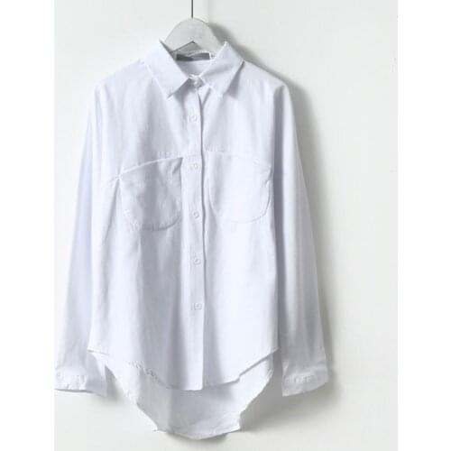 Spring and Summer Fashion Long-sleeved ladies Shirts Retro Ladies shirts Durable Easy-using Comfortable Over-sized Women Tops