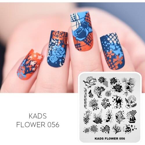 Nail Art Stamp Plate Flower Butterfly Elk Dot Stars Pattern Nail Stamping Template Geometry Image Stencil Tool For Nail Design